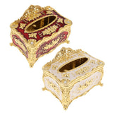2Pcs European Style Acrylic Tissue Refill Holder Luxury Napkin Box Cover