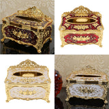2Pcs European Style Acrylic Tissue Refill Holder Luxury Napkin Box Cover
