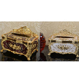 2Pcs European Style Acrylic Tissue Refill Holder Luxury Napkin Box Cover