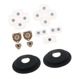 1 Set Buttons Conductive Rubber Pad for PS4 Controller+Aim Assistance Ring