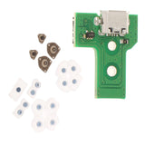 1 Set Buttons Conductive Rubber Pad for PS4 Controller + USB Charging Port