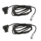 2x DTap Power Supply Straight Cable for Blackmagic Pocket Cinema Camera 4k