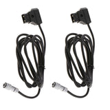 2x DTap Power Supply Straight Cable for Blackmagic Pocket Cinema Camera 4k