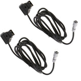 2x DTap Power Supply Straight Cable for Blackmagic Pocket Cinema Camera 4k