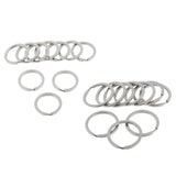 20Pcs Stainless Steel O Ring Sports Key Chain Buckle Holder Camping Silver