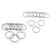20Pcs Stainless Steel O Ring Sports Key Chain Buckle Holder Camping Silver