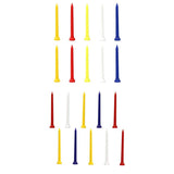 20Pcs Premium Plastic Golf Tees Crown Claw Tee Replacement Assorted