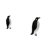 2Pcs Artificial Simulation Ornaments Feathered Fake Penguin Decor L +S