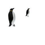 2Pcs Artificial Simulation Ornaments Feathered Fake Penguin Decor L +S