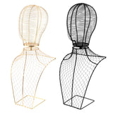 2Pcs Hats Display Holder Sports Cap Storage Organizer Stand Rack Black&Gold