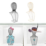 2Pcs Hats Display Holder Sports Cap Storage Organizer Stand Rack Black&Gold