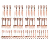 48 Pieces Disposable Plastic Forks Spoons Knifes Party Decorations Rose Gold
