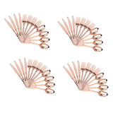 48 Pieces Disposable Plastic Forks Spoons Knifes Party Decorations Rose Gold