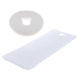 Maxbell Beauty Salon Massage Bed Mattress Sheet Grey with Face Rest Cradle Cover