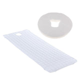 Maxbell Beauty Salon Massage Bed Mattress Sheet Grey with Face Rest Cradle Cover