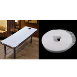 Maxbell Beauty Salon Massage Bed Mattress Sheet Grey with Face Rest Cradle Cover