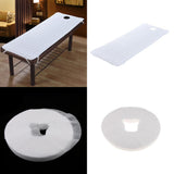 Maxbell Beauty Salon Massage Bed Mattress Sheet Grey with Face Rest Cradle Cover