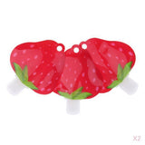 6pcs Refillable Empty Squeeze Pouch Lotion Squeezable Bag Bottle Strawberry