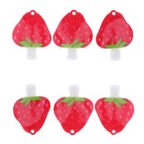 6pcs Refillable Empty Squeeze Pouch Lotion Squeezable Bag Bottle Strawberry