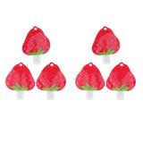6pcs Refillable Empty Squeeze Pouch Lotion Squeezable Bag Bottle Strawberry