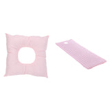 Non-slip Massage Table Sheet Cover with Face Down Cradle Cushion 185x70cm