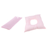 Non-slip Massage Table Sheet Cover with Face Down Cradle Cushion 185x70cm