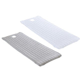 2 Nonslip Massage Table Sheet Cover with Elastic Band 190x80cm White Grey