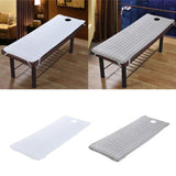 2 Nonslip Massage Table Sheet Cover with Elastic Band 190x80cm White Grey