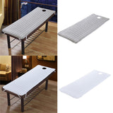 2 Nonslip Massage Table Sheet Cover with Elastic Band 190x80cm White Grey