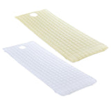 2 Nonslip Massage Table Sheet Cover with Elastic Band 190x80cm White Beige