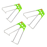 3pcs Steel Plate Gripper Clip Foldable Dish Tong Anti Heat Bowl Clamp