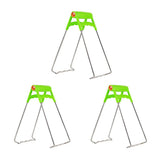 3pcs Steel Plate Gripper Clip Foldable Dish Tong Anti Heat Bowl Clamp