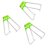 3pcs Steel Plate Gripper Clip Foldable Dish Tong Anti Heat Bowl Clamp