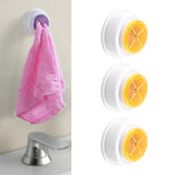 3pcs Wall Mount Tea Towel Holder Push in Dish Cloth Kitchen Tea Towel Rack