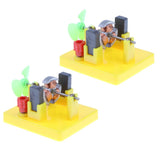 2pcs Kids Mini Motor Model Toy Fan Educational Physics Kits Preschool Toy