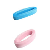 50 Yards 2 inch Wide Polyester Horsehair Braid Lake Blue & Light Pink