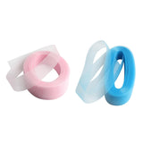 50 Yards 2 inch Wide Polyester Horsehair Braid Lake Blue & Light Pink