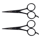 2X Stainless Beauty Beard Mustache Eyebrow Nose Trimming Scissor Clippers