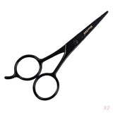 2X Stainless Beauty Beard Mustache Eyebrow Nose Trimming Scissor Clippers