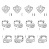 12pcs Marine Grade Stainless Steel Boat Hook Coat and Hat Hooks Wall Mount