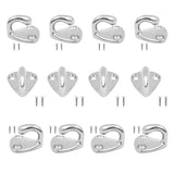 12pcs Marine Grade Stainless Steel Boat Hook Coat and Hat Hooks Wall Mount