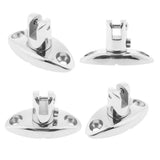 4pcs Marine Grade 316 Stainless Steel Boat Bimini Top Swivel Deck Hinge