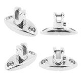 4pcs Marine Grade 316 Stainless Steel Boat Bimini Top Swivel Deck Hinge
