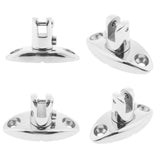 4pcs Marine Grade 316 Stainless Steel Boat Bimini Top Swivel Deck Hinge