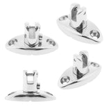 4pcs Marine Grade 316 Stainless Steel Boat Bimini Top Swivel Deck Hinge