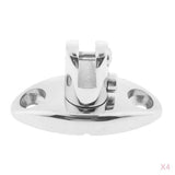 4pcs Marine Grade 316 Stainless Steel Boat Bimini Top Swivel Deck Hinge