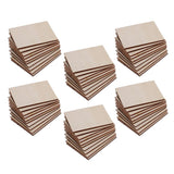 60Pcs Unfinished Rectangle Wood Sign Plaque Crafts Wooden Pieces Blank