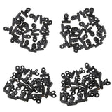 80 Pieces 22mm Metal   Clips Letter Grip Clips Office Supply -Black