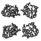 80 Pieces 22mm Metal   Clips Letter Grip Clips Office Supply -Black