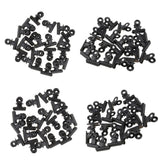80 Pieces 22mm Metal   Clips Letter Grip Clips Office Supply -Black